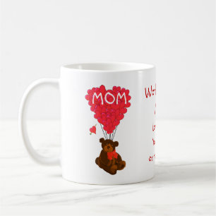 Personalised teddy bear mothers day coffee mug