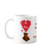 Personalised teddy bear Valentines day