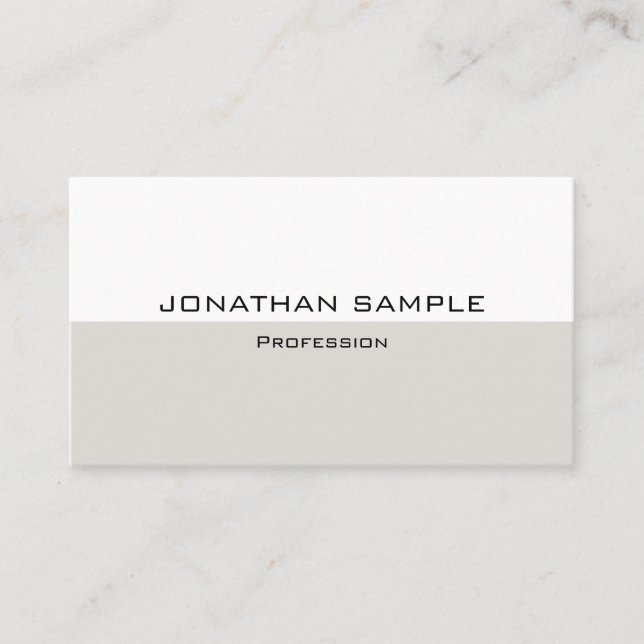 Personalised Template Trendy Modern Elegant Business Card (Front)