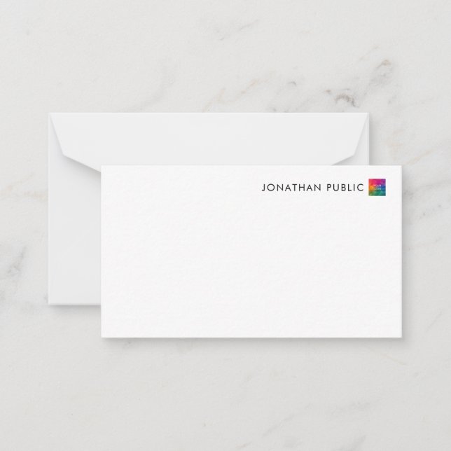 Personalised Template Your Name Company Logo Here (Front)