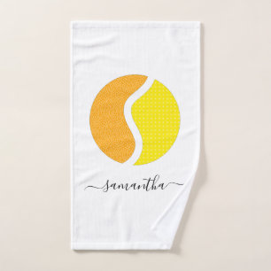 Personalised Tennis Ball Colourful Bright Sport Fu Hand Towel