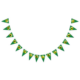 Personalised Tennis Ball Happy Birthday Bunting