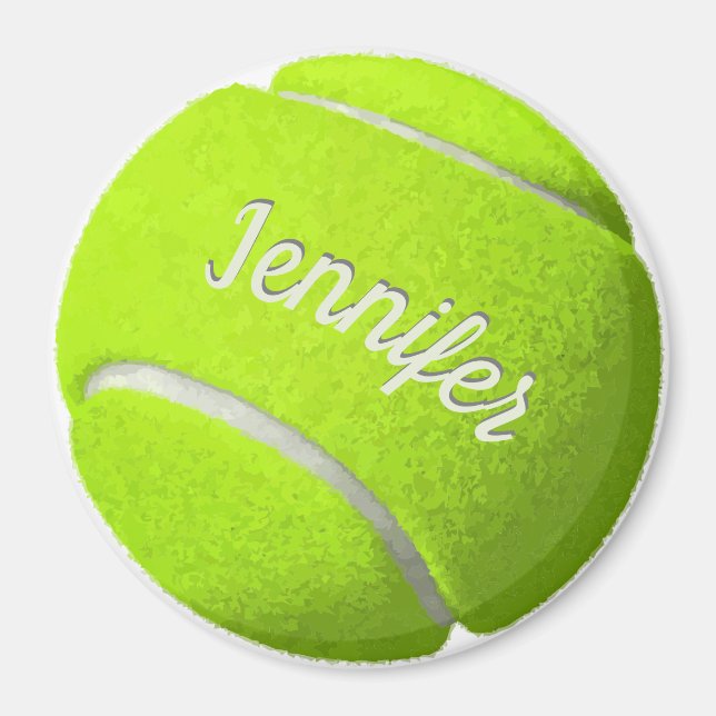 Personalised Tennis Ball  Magnet (Front)
