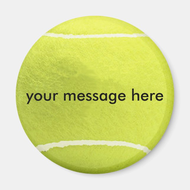 Personalised Tennis Ball Magnet (Front)