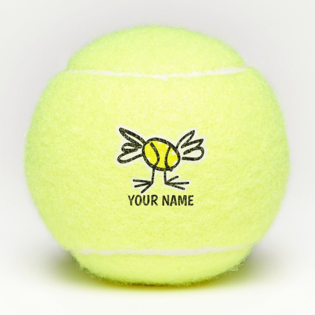 Personalised tennis balls with cute design (Front)