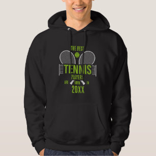Personalised Tennis Birth Year Name Birthday Hoodie