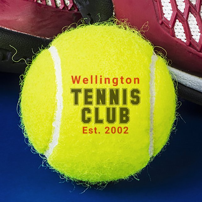 Personalised Tennis Club Member Team Tennis Balls (Creator Uploaded)
