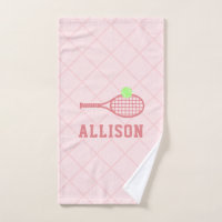 Personalised Tennis Girls Name Pink