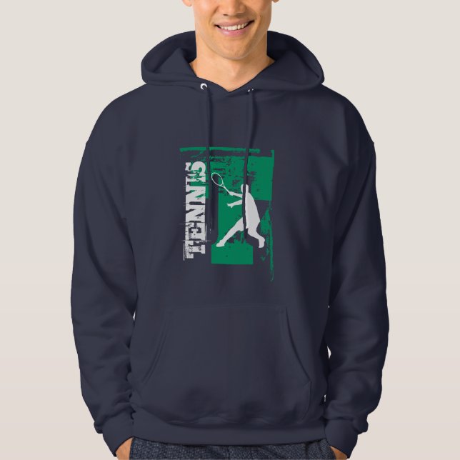 Personalised tennis hoodie for kids and adults (Front)