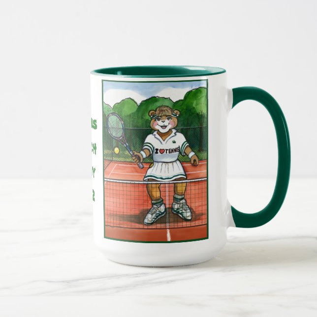 Personalised Tennis Mug for Coach or Player (Right)