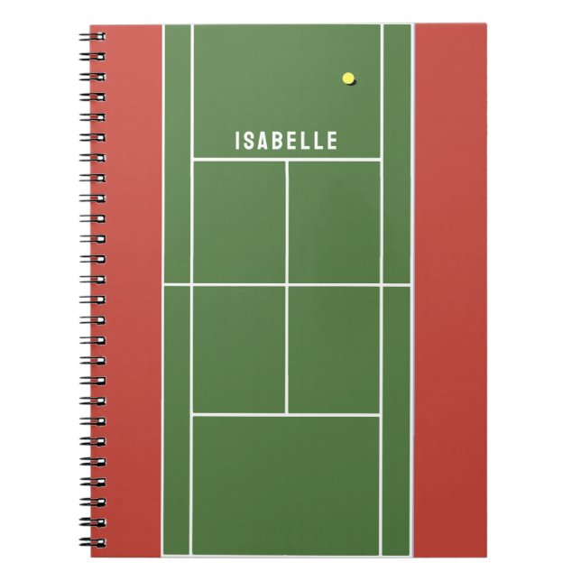 Personalised Tennis Notebook (Front)