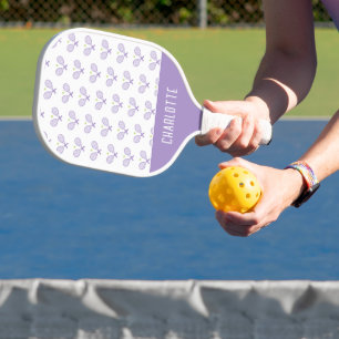 Personalised Tennis Pattern Custom Name Tennis Pickleball Paddle
