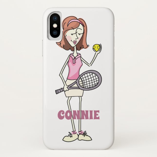 Personalised Tennis Player Case-Mate iPhone Case (Back)