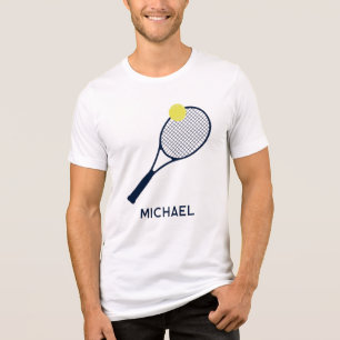 Personalised Tennis Player Club Member Swag Tri-Blend Shirt