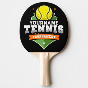 Personalised Tennis Player NAME Varsity Tournament Ping Pong Paddle