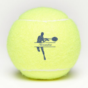 Personalised Tennis Player Themed Custom Name  Balls