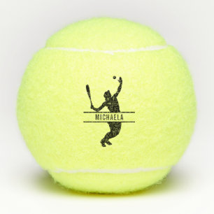 Personalised Tennis Player Themed Custom Name Tennis Balls