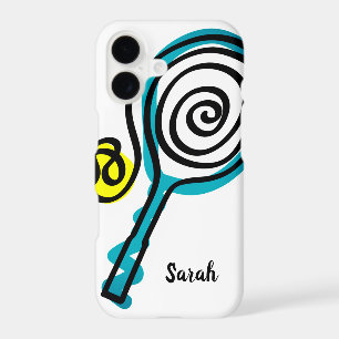 Personalised tennis racket and ball sports design