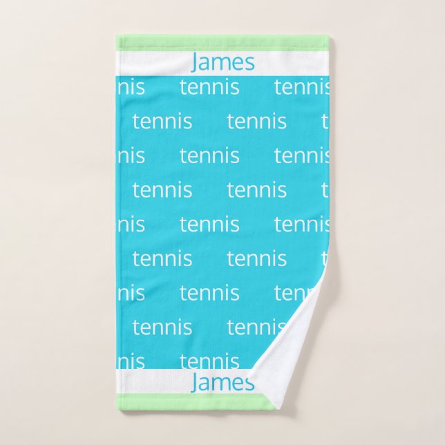 Personalised Tennis Sports Hand Towel (Hand Towel)