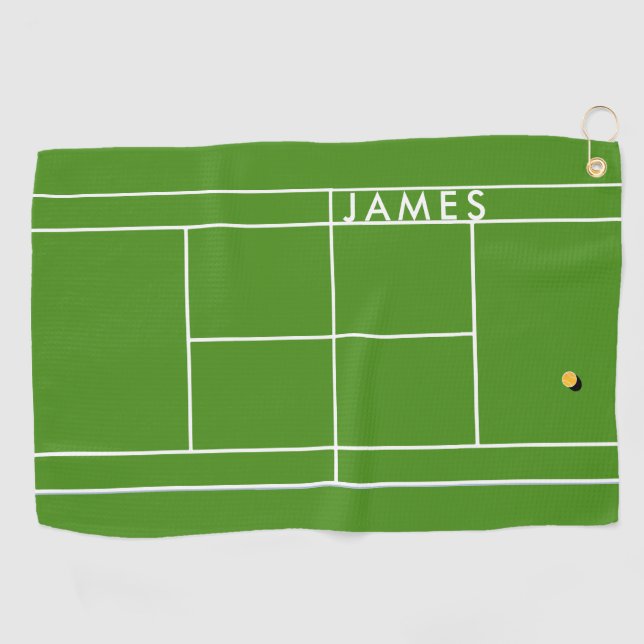 Personalised Tennis Sports Towel (Horizontal)