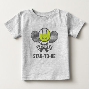 Personalised Tennis Star baby romper T-Shirt