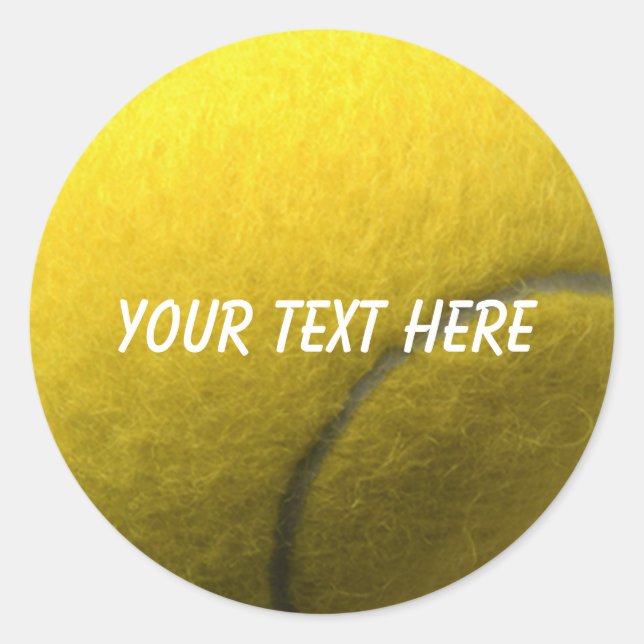 Personalised Tennis Sticker (Front)