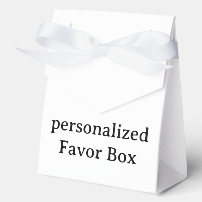 personalised Tent 4x2x5 Favour Box (Front)