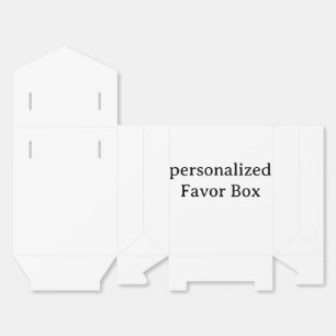 personalised Tent 4x2x5 Favour Box
