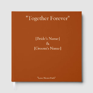 Personalised Terracotta Wedding Guest Book