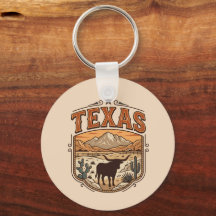 Personalised Texas Keychain