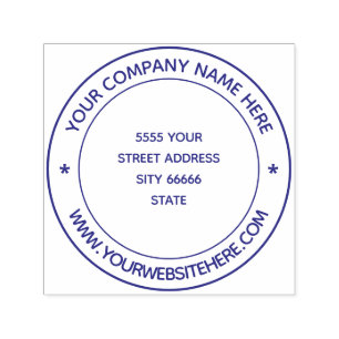 Personalised Text Address Round Self-inking Stamp