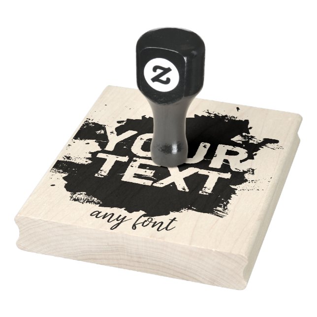 Personalised text and image rubber stamp (Stamp)