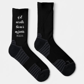 Personalised Text And Name Simple Wedding Groom Socks