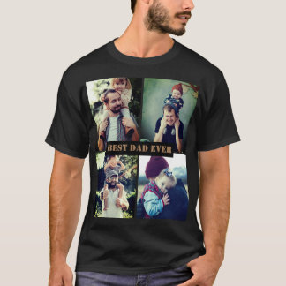 Personalised text and photo x4 T-Shirt