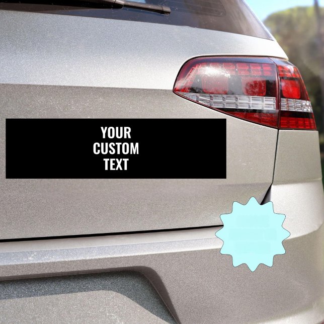 Personalised Text Custom Cars Bumper Sticker (Creator Uploaded)