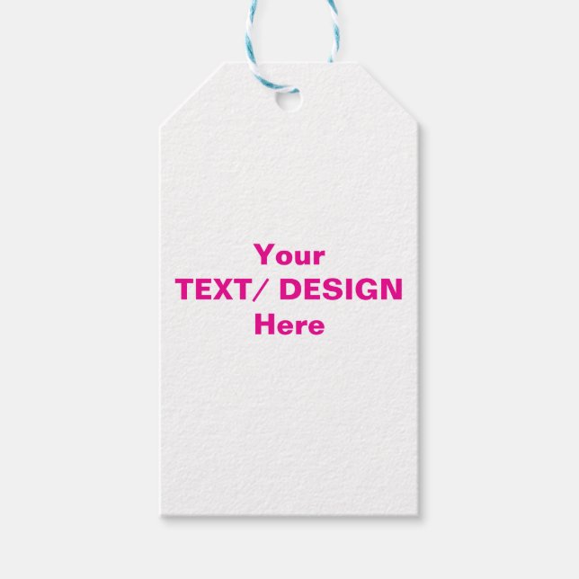 Personalised Text/ Design Gift Tags (Front)