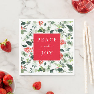 Personalised Text Holiday Paper Napkin