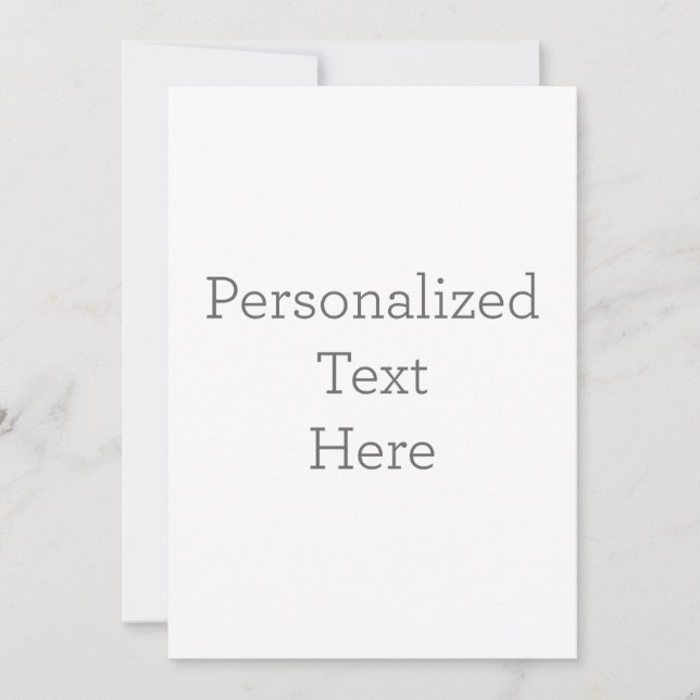Flat Invitation, Size: 12.7 cm x 17.8 cm, Paper: Signature Matte, Envelopes: White (Front)