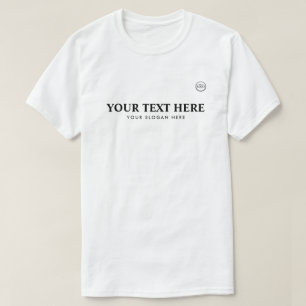 Personalised Text Logo Slogan T-Shirt