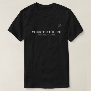 Personalised Text Logo Slogan T-Shirt