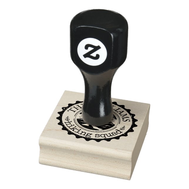 Personalised Text Nature Hiking Rubber Stamp (Stamp)