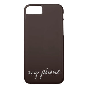 Personalised Text on Dark Chocolate Case-Mate iPhone Case
