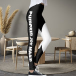 Personalised Text Pet Cat Mum Name Black White Fun Leggings<br><div class="desc">Celebrate your love for cats with these Personalised Text Pet Cat Mum Name Black White Fun Trendy Stylish Leggings! Featuring a sleek black-and-white design with custom text, this legging is perfect for cat moms who want a unique, fashionable look. Designed for comfort and versatility, it is ideal for workouts, lounging,...</div>
