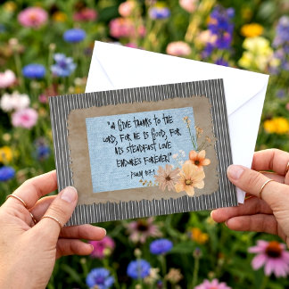 Personalised Text Print Custom Bible Verse  Card