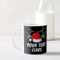 Personalised Text Santa Hat Christmas Holiday