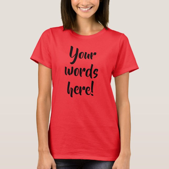 Personalised Text Women's T-Shirt (Front)