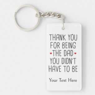 Personalised Thank you bonus dad Key Ring