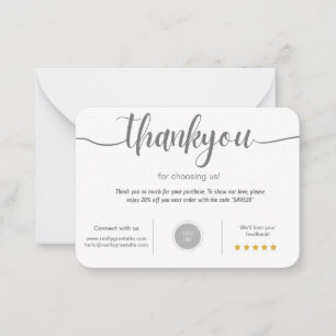 Personalised Thank You Card 
