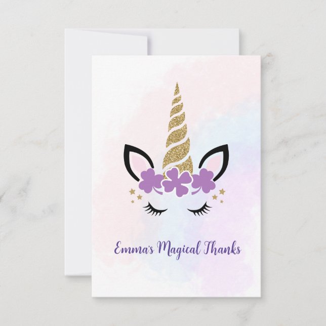 Personalised Thank You Card (Front)