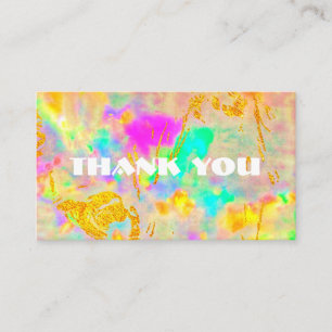 Personalised thank you card